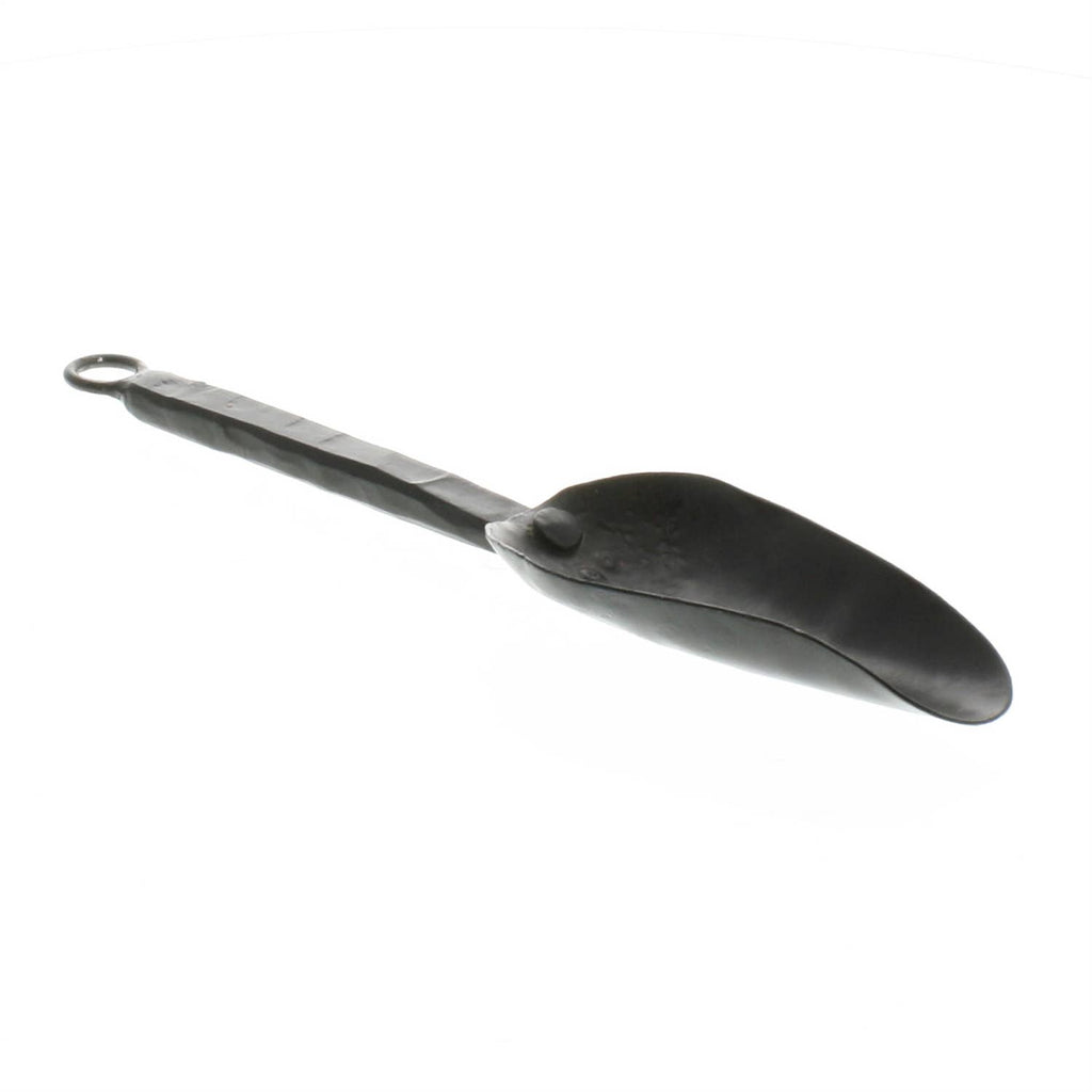 Hand-Forged Iron Garden Scoop | Heavy Duty Soil & Seed Trowel