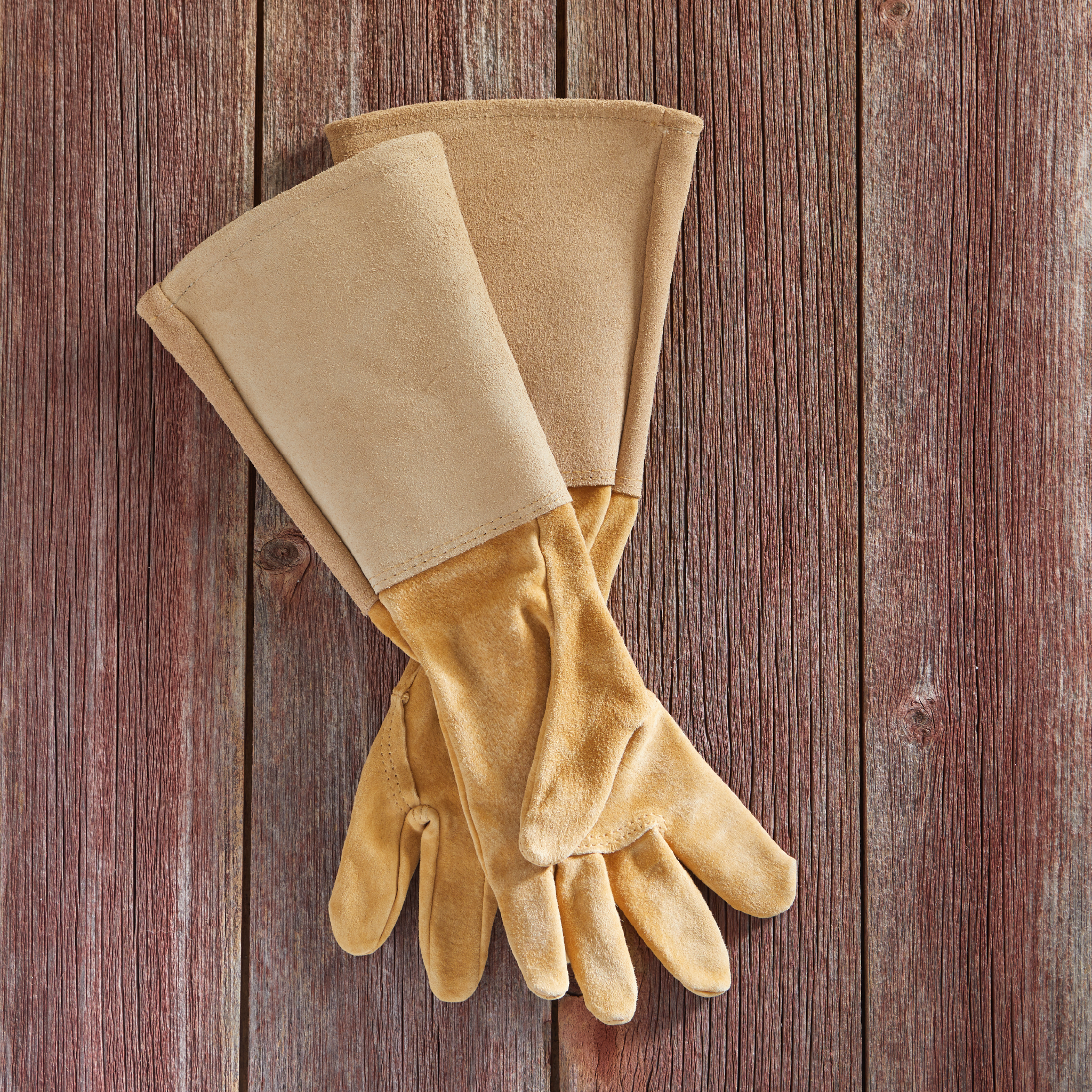 Women's Handcrafted Leather Garden Gauntlets | Full Forearm Protection