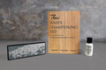 Thai Knife Sharpening Set:  Waterstone, Honing Oil & Mango Wood Box