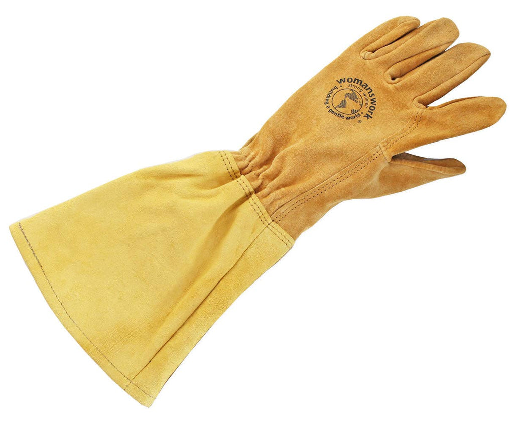 Women's Handcrafted Leather Garden Gauntlets | Full Forearm Protection