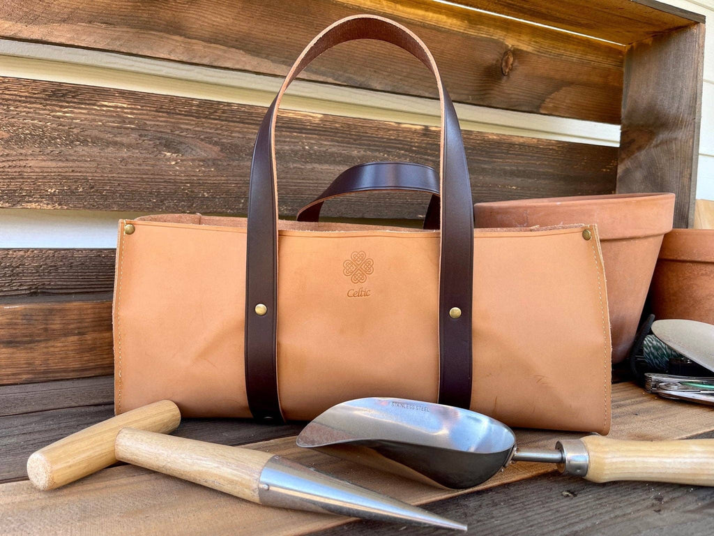 The Heritage Leather Garden Tool Bag | Hand-Finished Full-Grain Leather