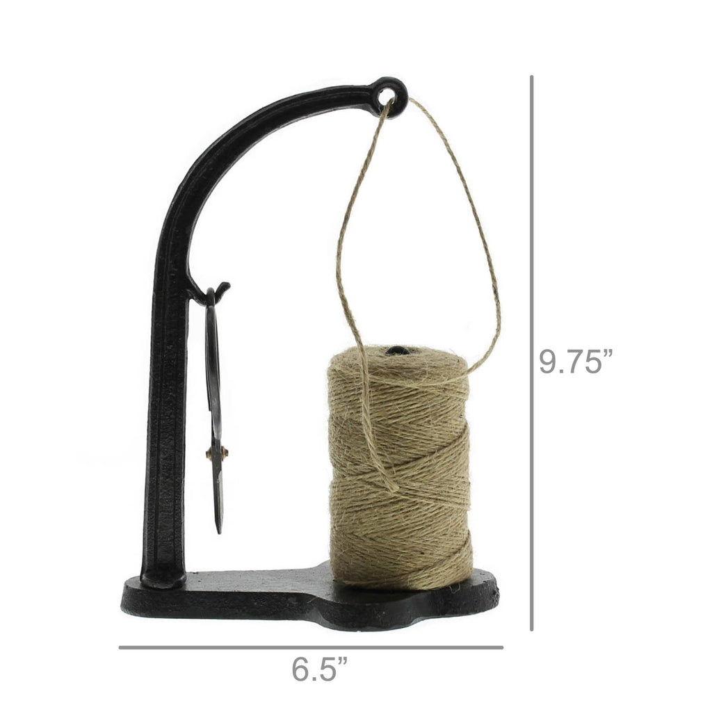 Cast Iron Jute Dispenser | Antique Black Heritage Style