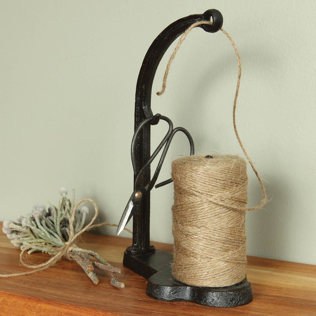Cast Iron Jute Dispenser | Antique Black Heritage Style