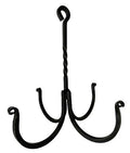Amish Hand-Forged 4-Arm Herb Hook | Twisted Wrought Iron