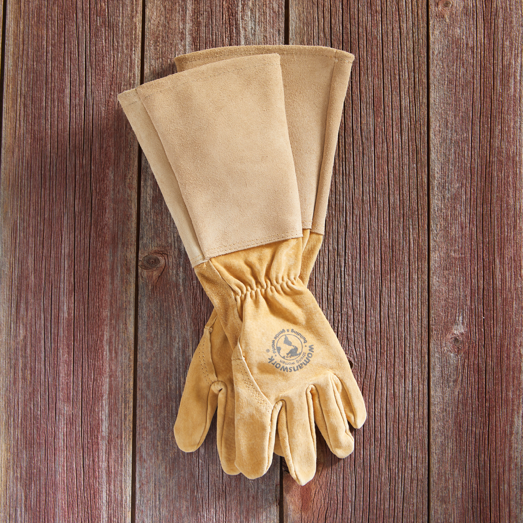 Women's Handcrafted Leather Garden Gauntlets | Full Forearm Protection