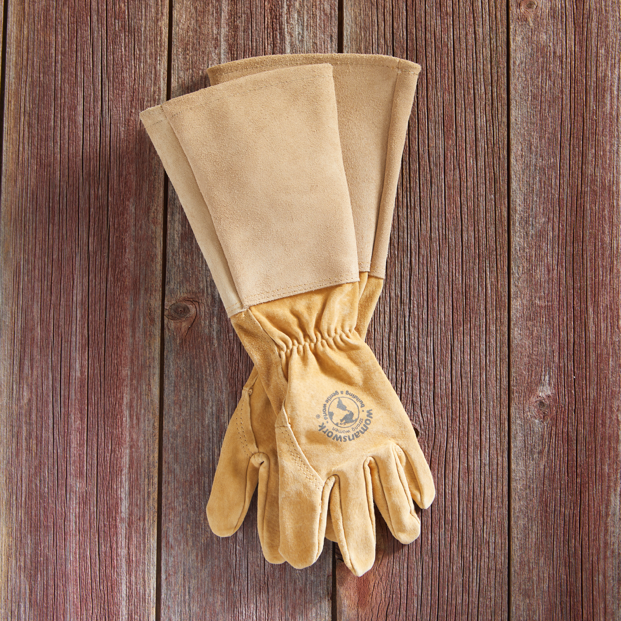 Women's Handcrafted Leather Garden Gauntlets | Full Forearm Protection