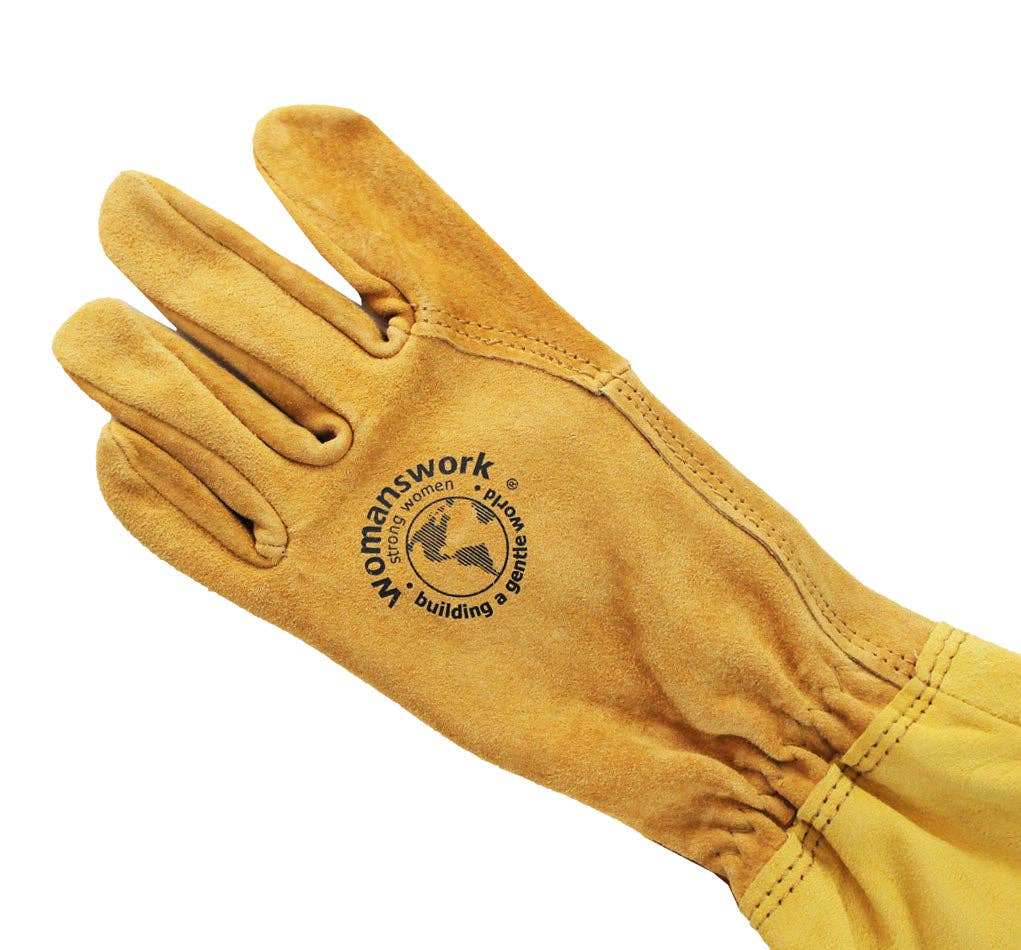 Women's Handcrafted Leather Garden Gauntlets | Full Forearm Protection