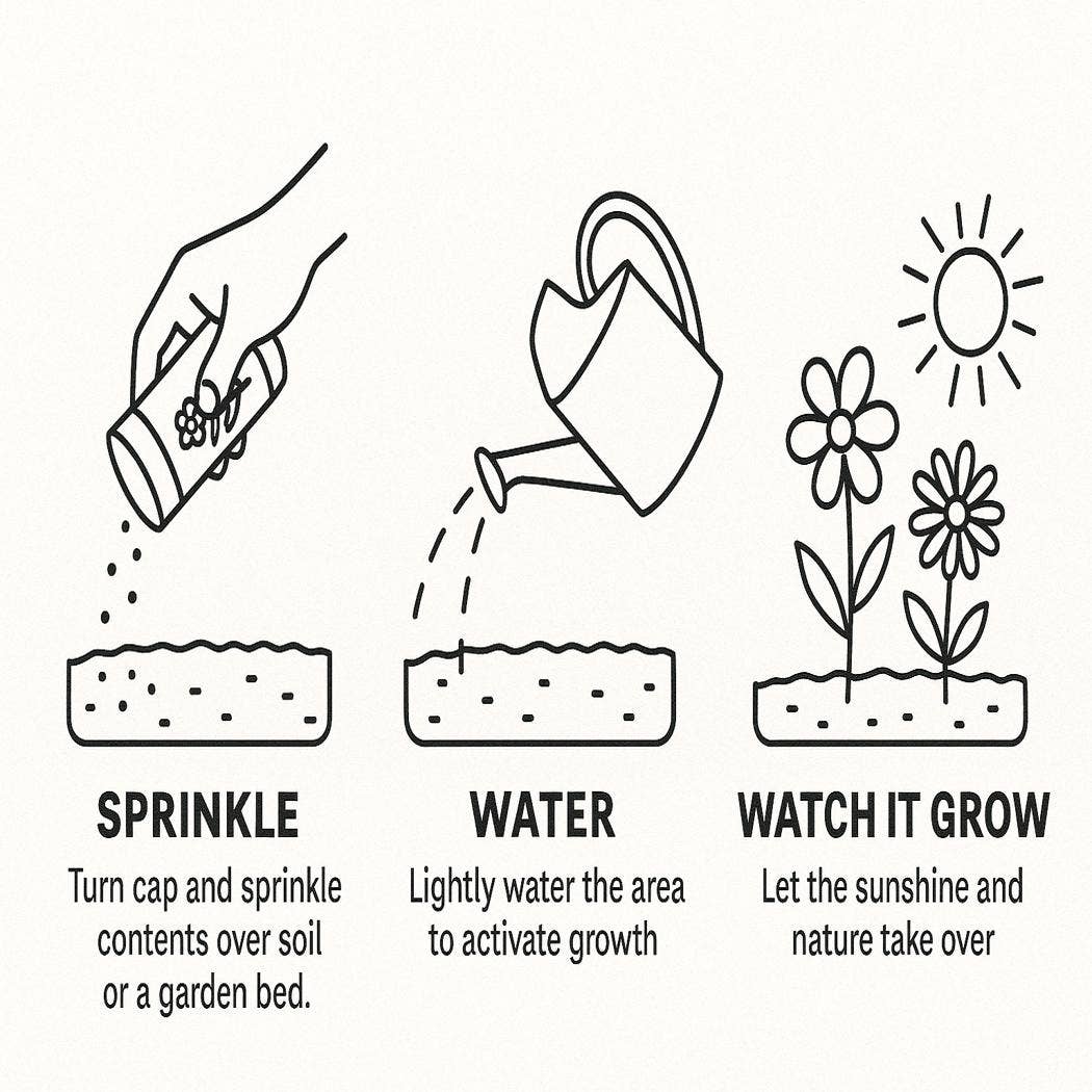 Heritage Wildflower Seed Shaker – Butterfly Garden Mix